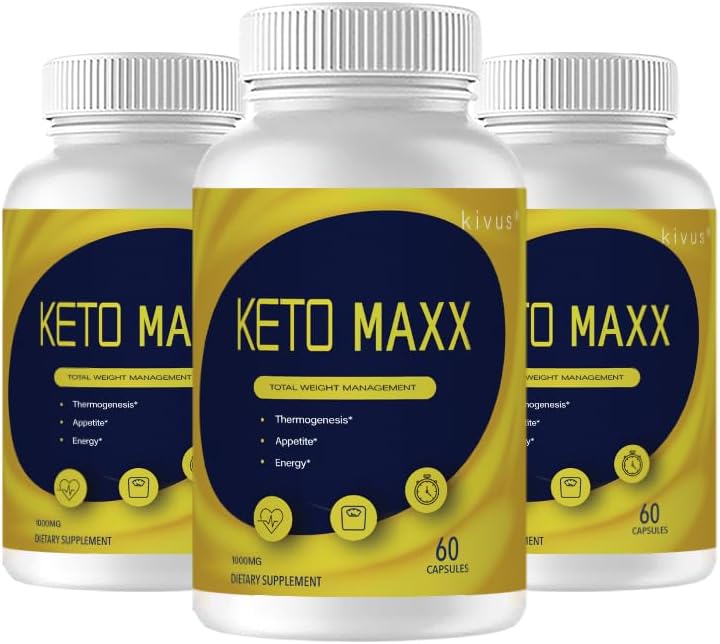 Ketosis Maxx Capsules on a wooden surface with green leaves